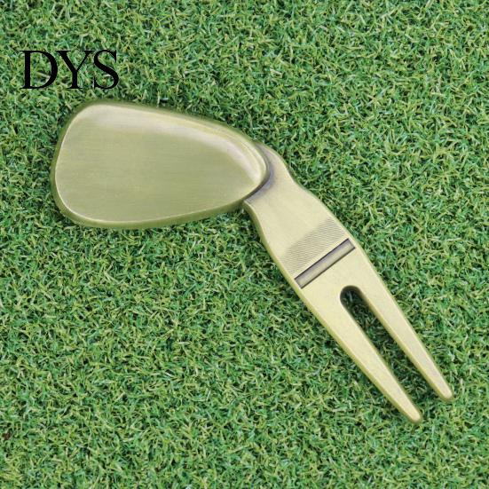 Golf Fork Ergonomic Design Multi-function Comfortable Grip Rustproof High-Hardness Training Divot Tool Aid Ultra-light Golfing Pitch Repair