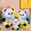 Cute Sunflower Bear Throw Pillow Doll Plush Toy Cute National Treasure Panda Doll For Girls