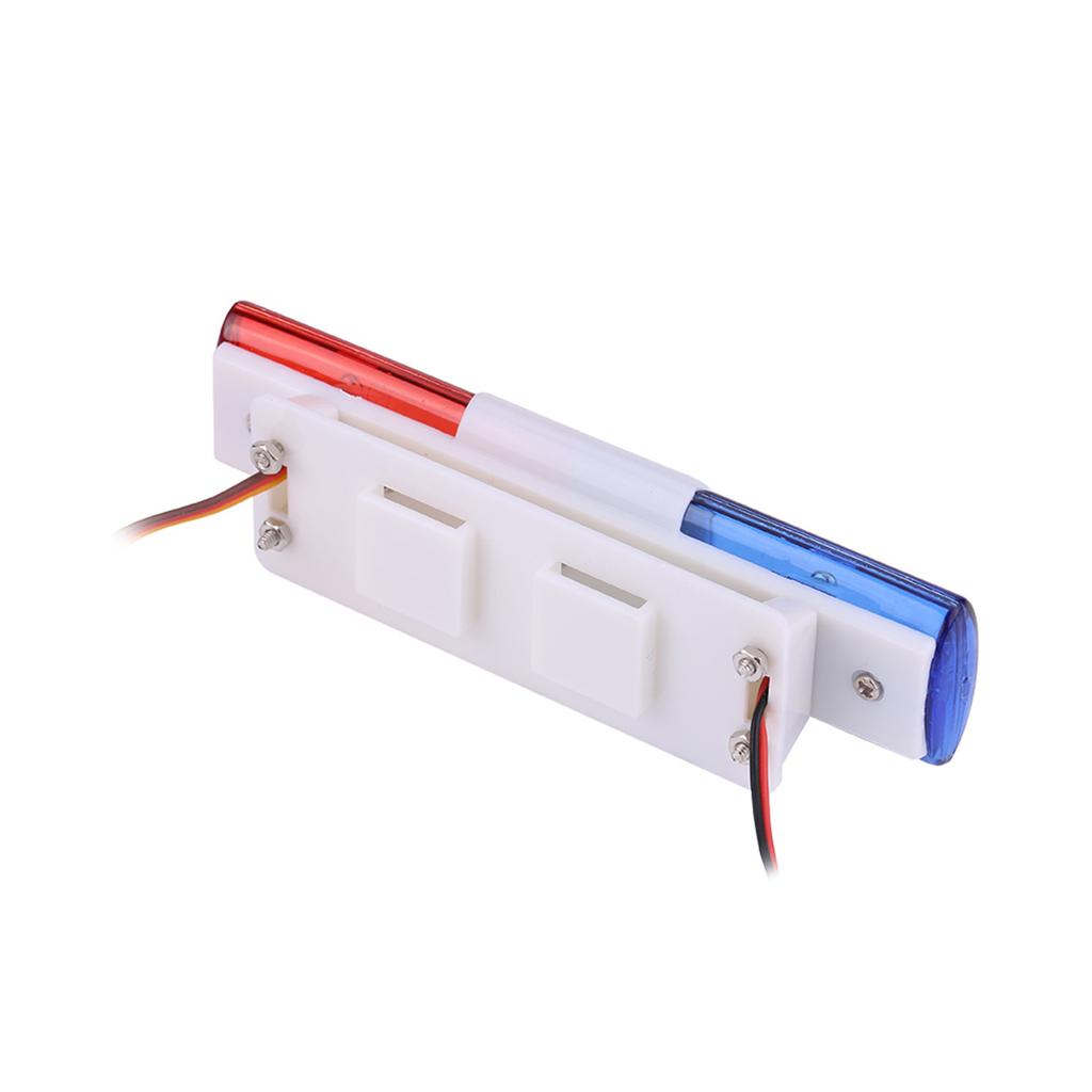 LED Red & Blue Warning Flashing Lights for Remote Control Car Model RC Accessory