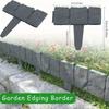 Plastic Garden Edging Border, Imitation Stone Fence Panels, Patio Outdoor Barrier, DIY Garden Landscape Edge Border Spliceable