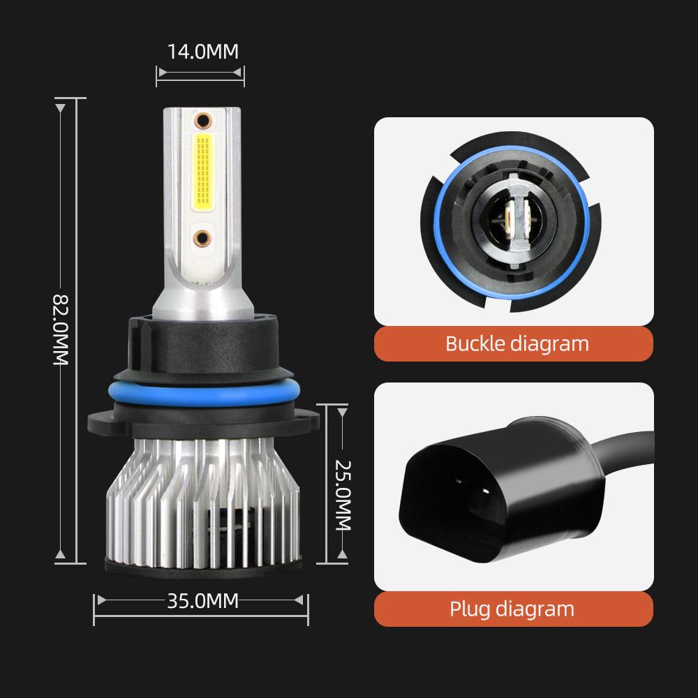 180W H11 12V Bulbs 9005/HB3 9006/HB4 H1 H4 H7 H13 9004 9007, 25000LM Super Bright LED Car Headlight, COB Chip, 6000K White