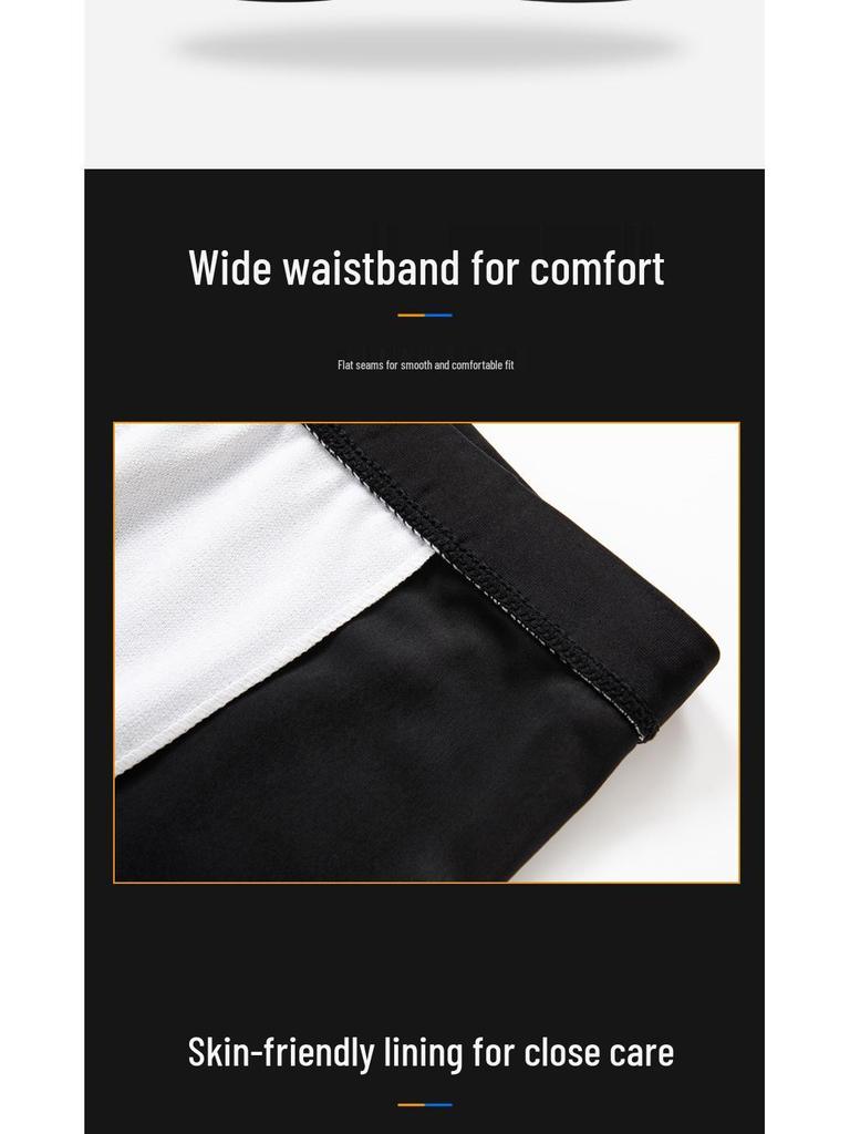 Men's Quick-Dry Swim Trunks & Cap with Custom Print - Comfortable, Lightweight, Breathable Boxer Brief Style