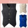 Klassische Brokat Neue Herrenweste Weste Mit Einzigartigem Vintage-Stil Und Slim Fit