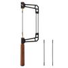 Coping Saw Round Wooden Handle Aluminum Alloy U Type Wire Frame Saw with 15T 18T 24T HSS Blades for