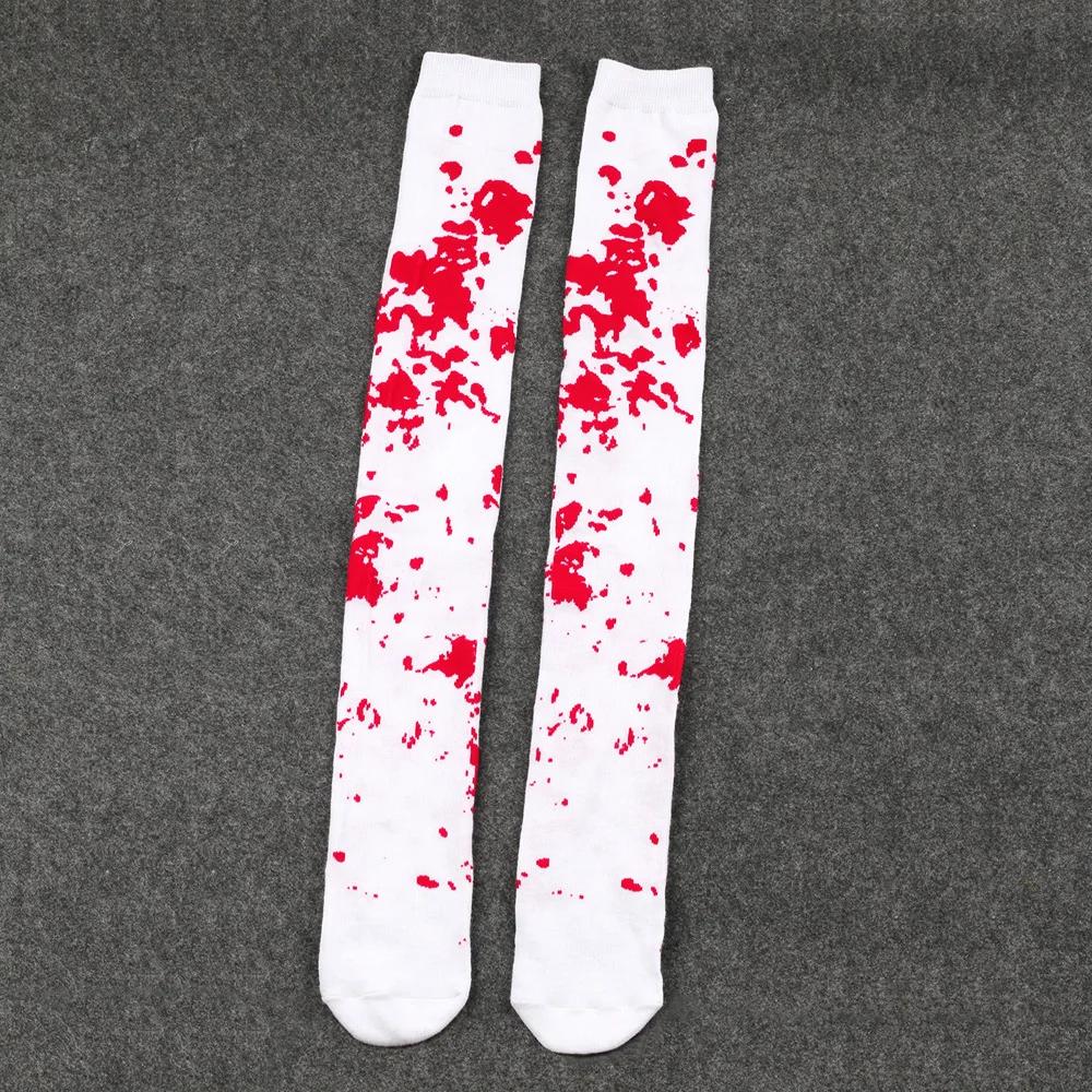 Schwarze Gothic Punk Kniestrümpfe Kniehoch Rutschfest Überknie Mädchen Warm Lange Socken Cosplay Anime Student Halloween Accessoire