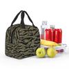 US Army Camouflage Tiger Stripe Insulated Lunch Bag for Women Office Cooler Thermal Food Box Tote Lunch Boxes Container