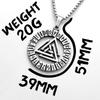 Retro Viking Runes Odin Men Necklaces Stainless Steel Pendant Chain Women Punk Fashion Jewelry New In Accessories Gift