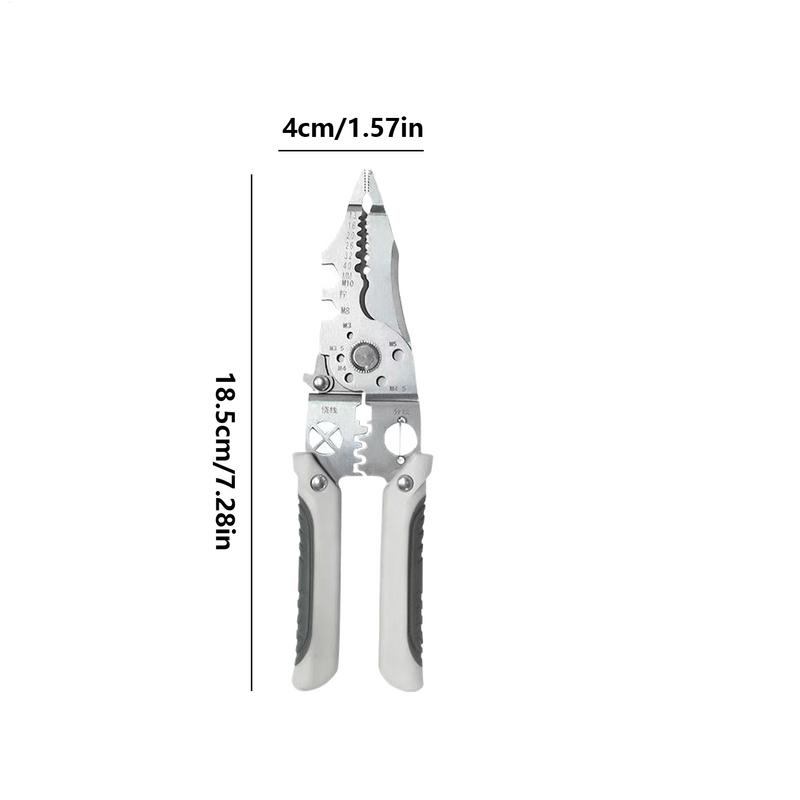 Wire Stripper Multifunctional Heavy Duty Cable Crimper Tool Wire Crimping Cutter Cable Stripper For Motor Maintenance