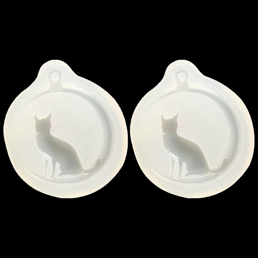 

Подвески, ожерелье, жидкое искусство, форма для изготовления ювелирных изделий, силиконовые формы для литья из эпоксидной смолы, 3D форма для лунного кота