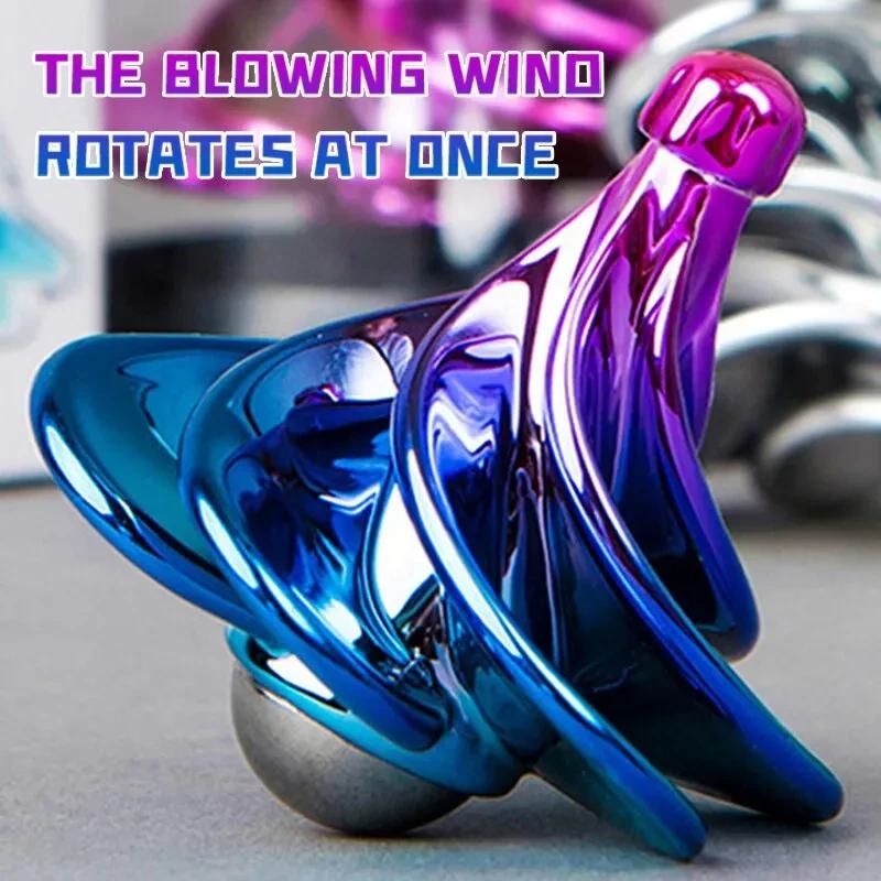 Funny Desk Wind BlowingToy Rotating Pocket Toy Fidget Kinetic Spinner Adult Stress Relief Toys For Children Birthday Gift