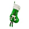 Christmas Stocking Snowflake Santa Claus Decor Non-Woven Fabrics Xmas Stocking Festive Embroidery Decoration