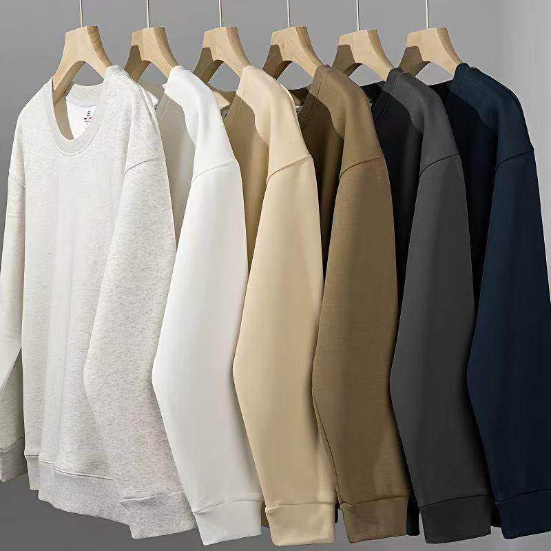 Men's Oversize Multi-color Round Neck Sweatshirt - Autumn Casual Wear