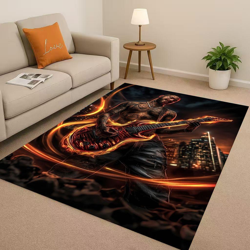 

2026 New Top Hip Hop Rapper Star Cartoon Art Living Room Non Slip Area Rug Carpet for Bedroom Playroom Sofa,Home Decor Doormat 40cm x 60cm