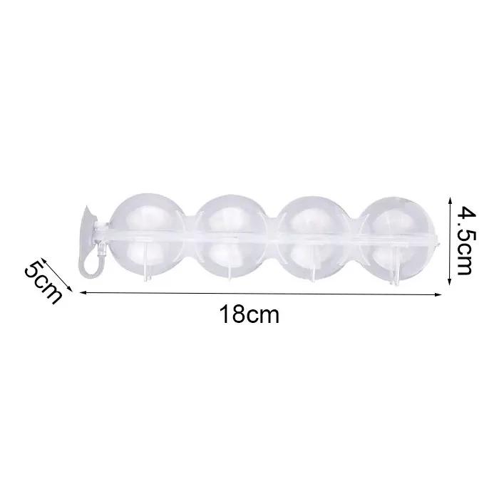 

4-Hole Ice Cube Makers Round Ice Hockey Mold Whisky Cocktail Vodka Ball Ice Mould Bar Party Kitchen Accessories Ice Ball Tools