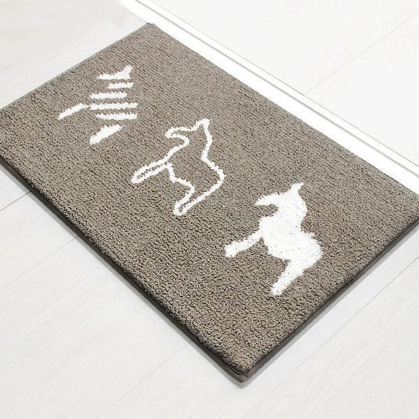 Toilet Floor Surface Mat Toilet Door Moisture-wicking Carpet Door Rug Entry Bedroom Floor Mat Bathroom Slip-resistant Mat