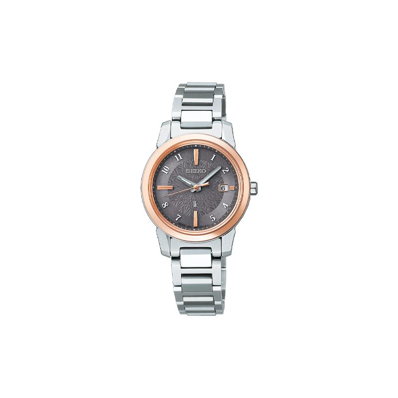 

SEIKO Lukia Series 100 Meters Waterproof Quartz Titanium Alloy Strap Women s Watch Gray Dial SSQV094 синій