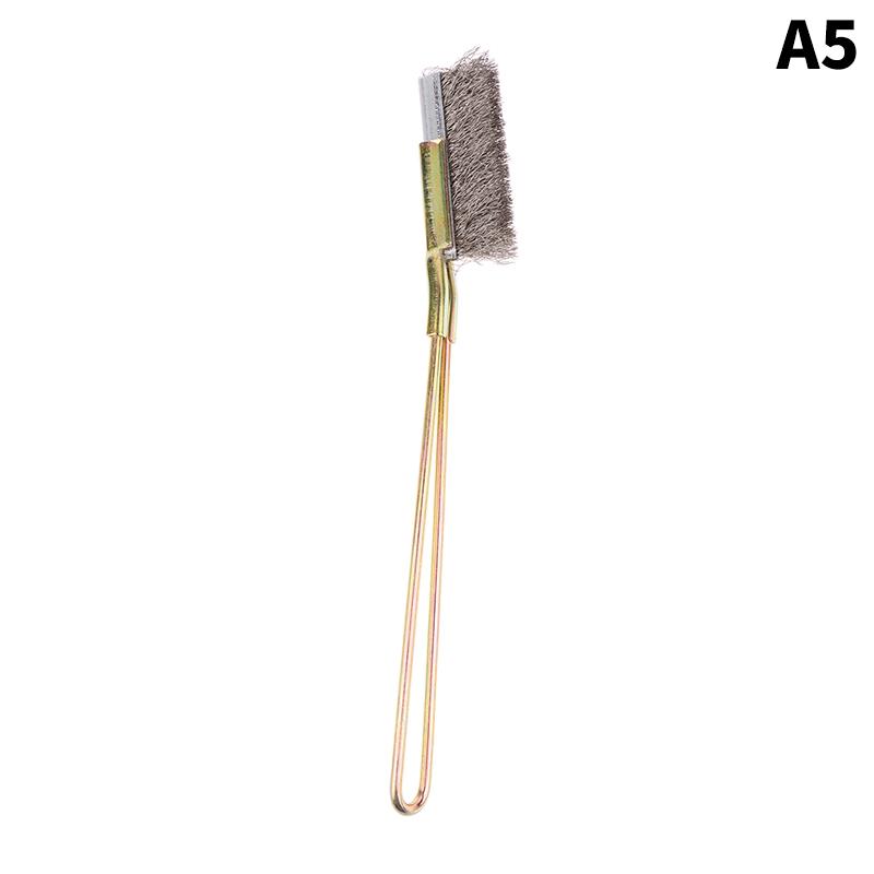 

1 шт. Проволочная щетка для чистки ржавчины, угловая щетка, щетка-нож из нержавеющей стали, инструменты для чистки, кухонный инструмент для чистки жира и грязи