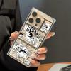 Clear Square Back Tube Case Protection For iPhone 14 Pro Max 13 11 12 16 ProMax 15 Plus Anti-Oxygen,Cartoon Crayon Shin Pattern Casing