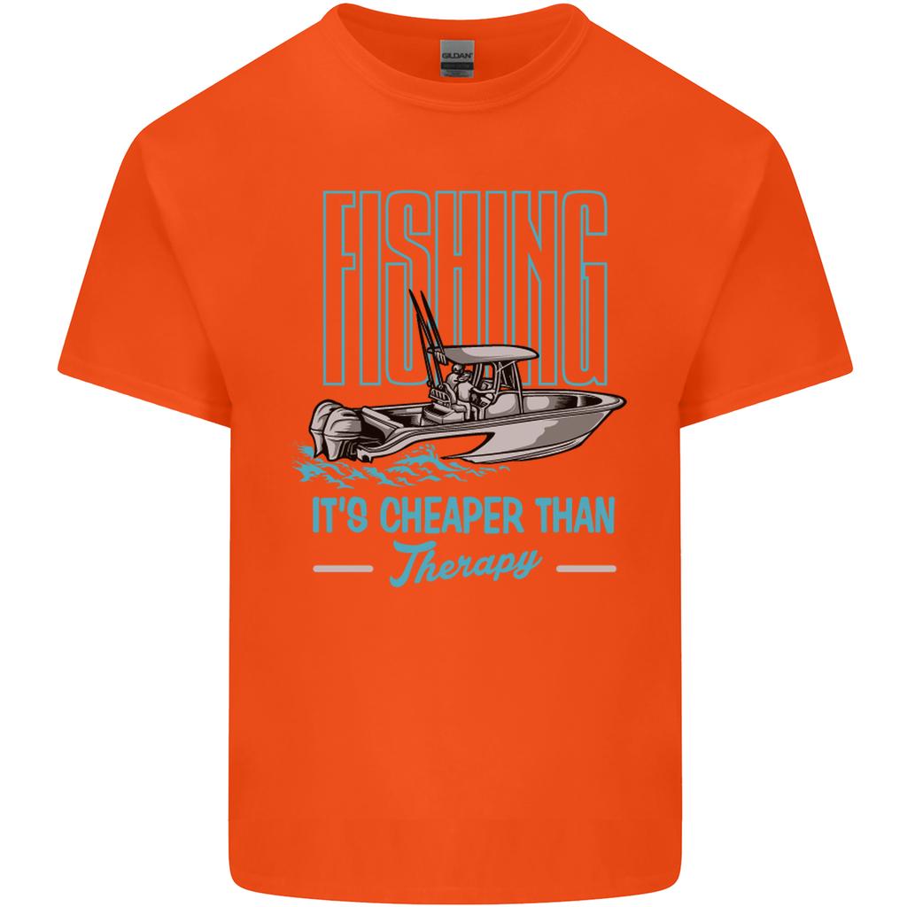 Fishing Its Cheaper Than Therapy FisherUnisex Unisexs Light Cotton TShirt