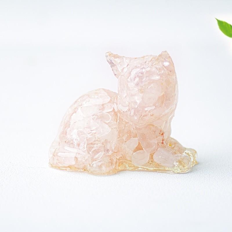 Animal Resin Desktop Decor With Crystal Chips For Gift And Home Office