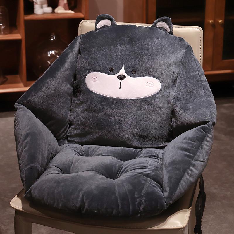 Cartoon Dinosaur Hamster Seat Cushion Office Chair Cushion Semi-Surrounded Waist Rest Bedroom Tatami Futon Seat Cushion