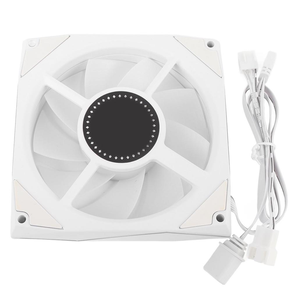 Ventilátor PC skříně s pozitivním lopatkováním 120 mm Nízká hlučnost 4pinový PWM 5V 3pinový ARGB 800 ot/min až 1800 ot/min Chladič CPU pro