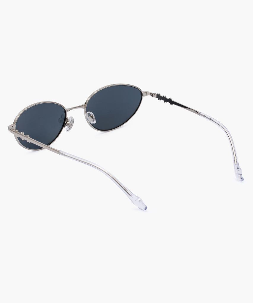 Likkeullou Rc Stainless Steel Epoca Sunglasses Silver Black