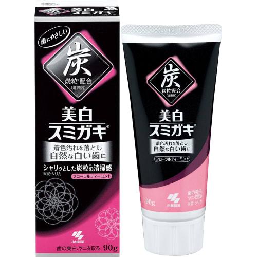 

Whitening Toothpaste with Charcoal Granules (Charcoal and Silica), Floral Tea Mint Scent, 90g