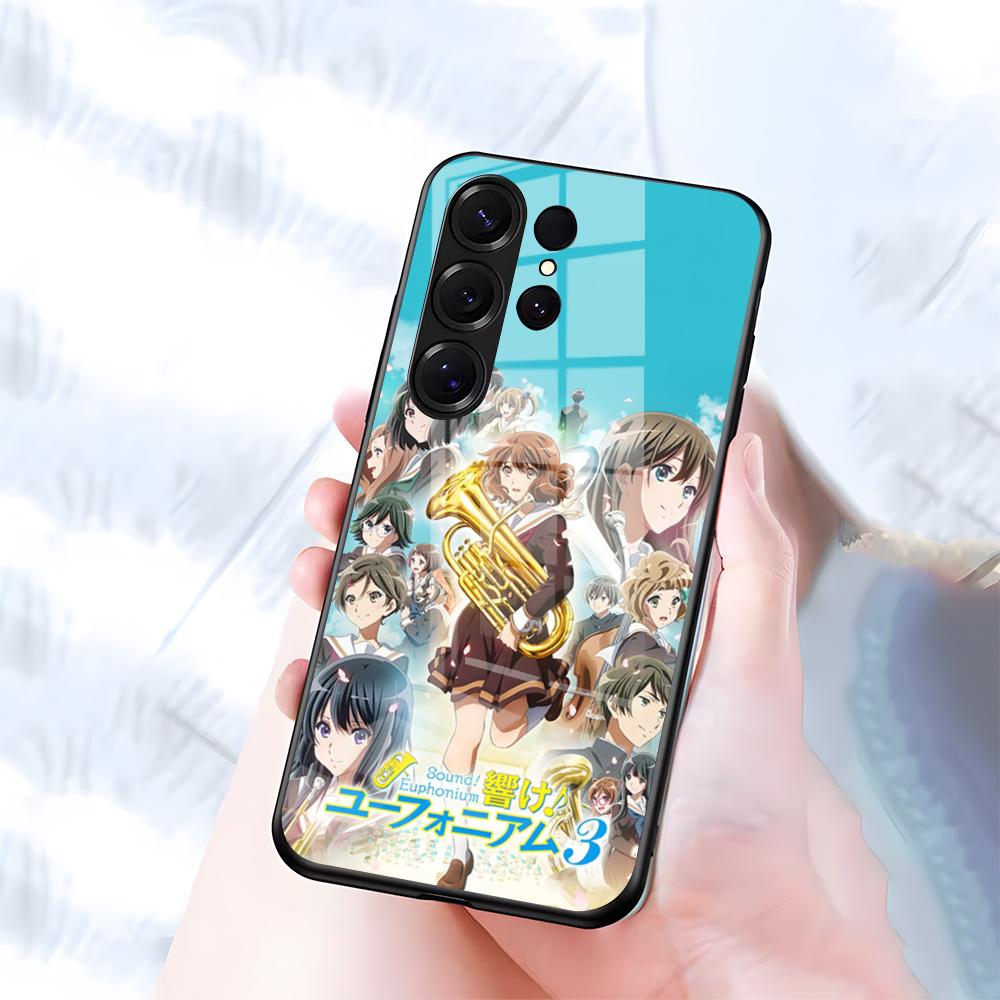 S-Sound E-Euphonium Phone Case For Samsung S26 S25 S24 FE S23 S22 S21 Plus S20 Ultra Note20Ultra Black Glass Cover