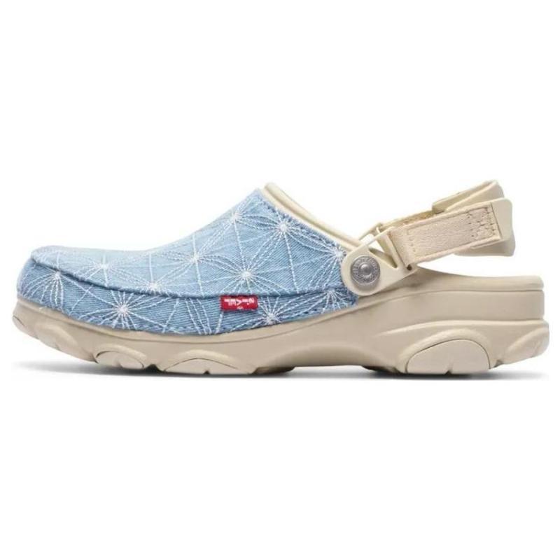 Crocs All-Terrain Clog Anti-Slip Abrasion Absorbing Low-Top Lifestyle Casual Shoes Unisex Denim Blue