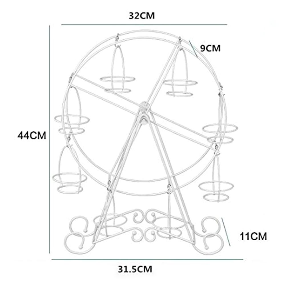 Ferris Wheel Cupcakes Stands Cupcakes Holders Rack 8 Cups Dessert Serving Tray Wedding Party Furnishing Accessories