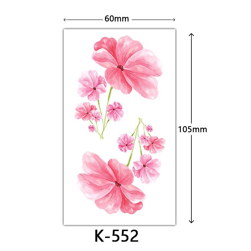 Small Fresh Tattoo Sticker, English, Alphabet Flower Butterfly Sketch Line, Waterproof Tattoo Sticker Tattoo