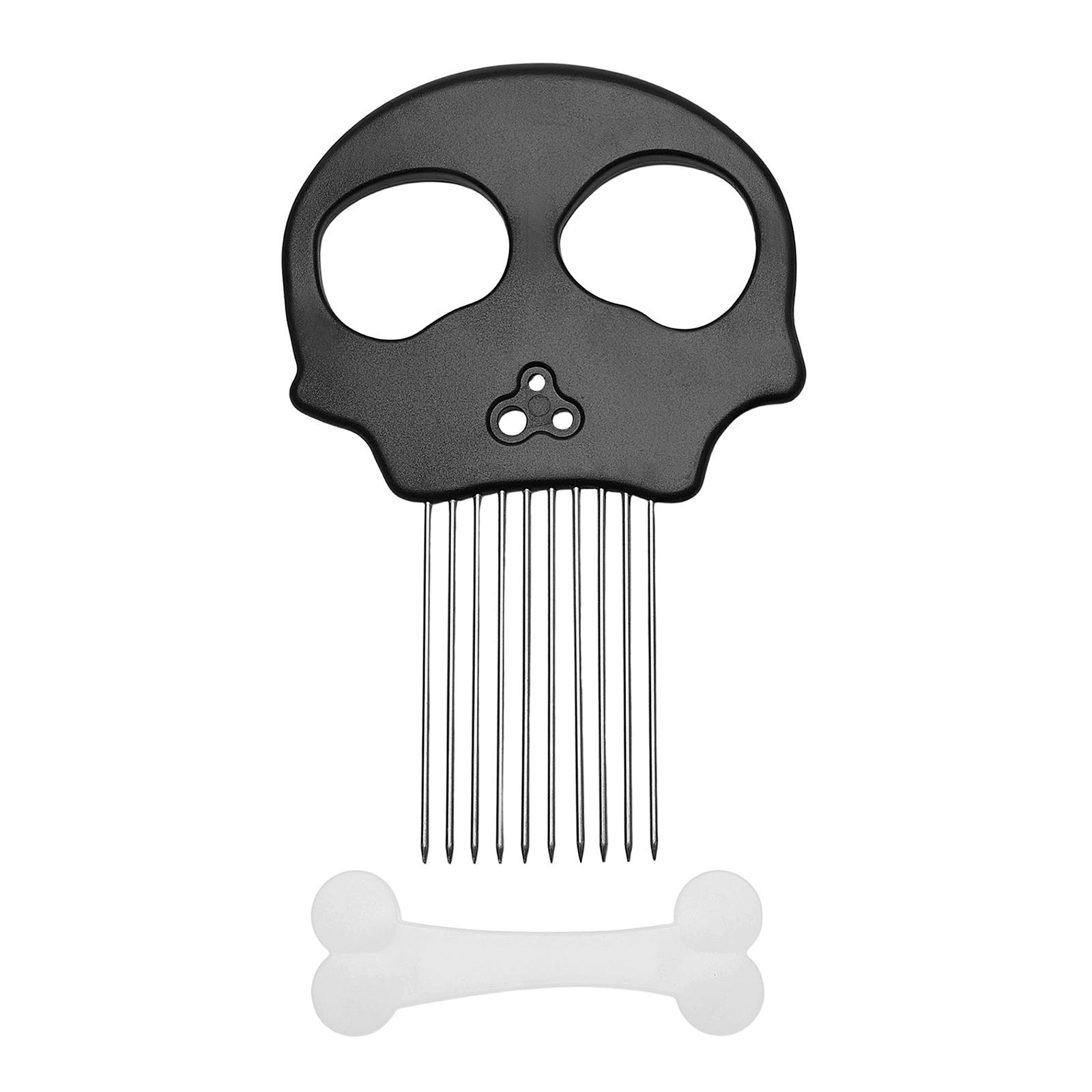 

Держатель для нарезки, из нержавеющей стали, для лука с защитной крышкой, Вспомогательный инструмент-измельчитель для овощей, мяса, картофеля, помидоров, лимона One Size чёрный