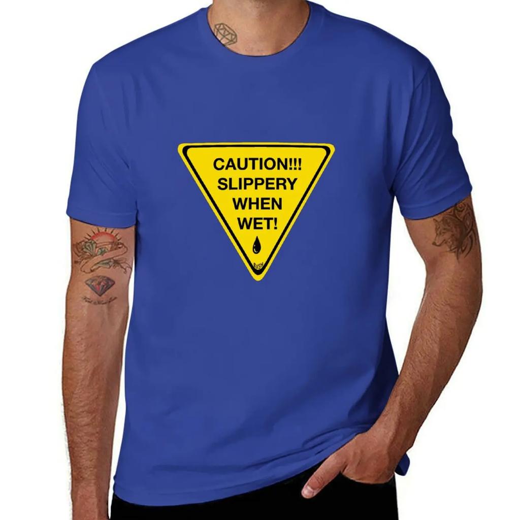 SLIPPERY WHEN WET T-Shirt graphic t shirts customs rapper graphic tees cute clothes heavyweight t shirts for men
