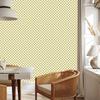 Checkerboard Wallpaper Cream, White and Yellow for Living Room and Bedroom 50x1000