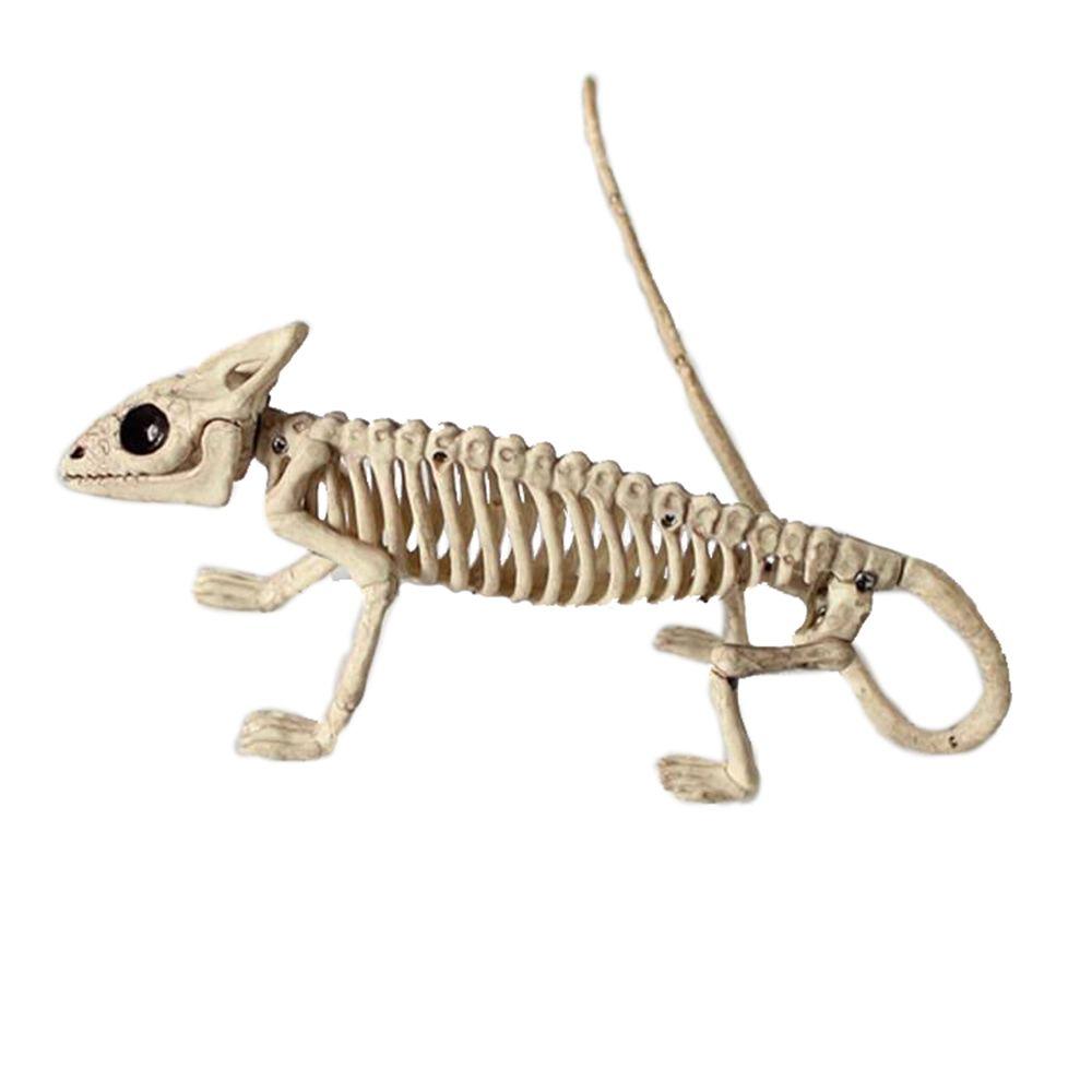 Party Halloween Decoration Mouse Bat Animal Skeleton Plastic  Bones Trick Props Artificial skull