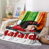 1PC Mafalda Print Flannel Blanket, High quality Comfortable for All Seasons, Home Decor, Warmth and Comfort, Perfect for Christmas Gifts 80
