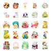 50 Easter Series Cartoon Bunny Eggs Graffiti Stickers Diy Water Cup Flat
