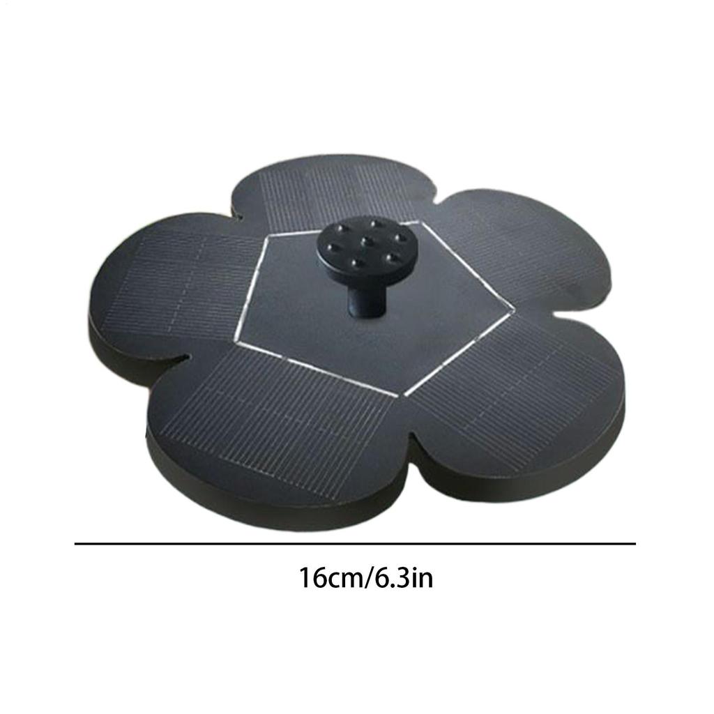 Solar Bird Bath Fountain Flower-Shaped Water Fountain Pump Waterfalls Outdoor Birdbath For Pool Pond Aquariums Garden