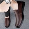 Erkek Rahat Sürüş Ayakkabısı Gerçek Deri Erkek Kaymaz Loafer Yüksek Kalite Erkek Slip on Düz Ayakkabılar Klasik Erkek Ayakkabıları Düğün