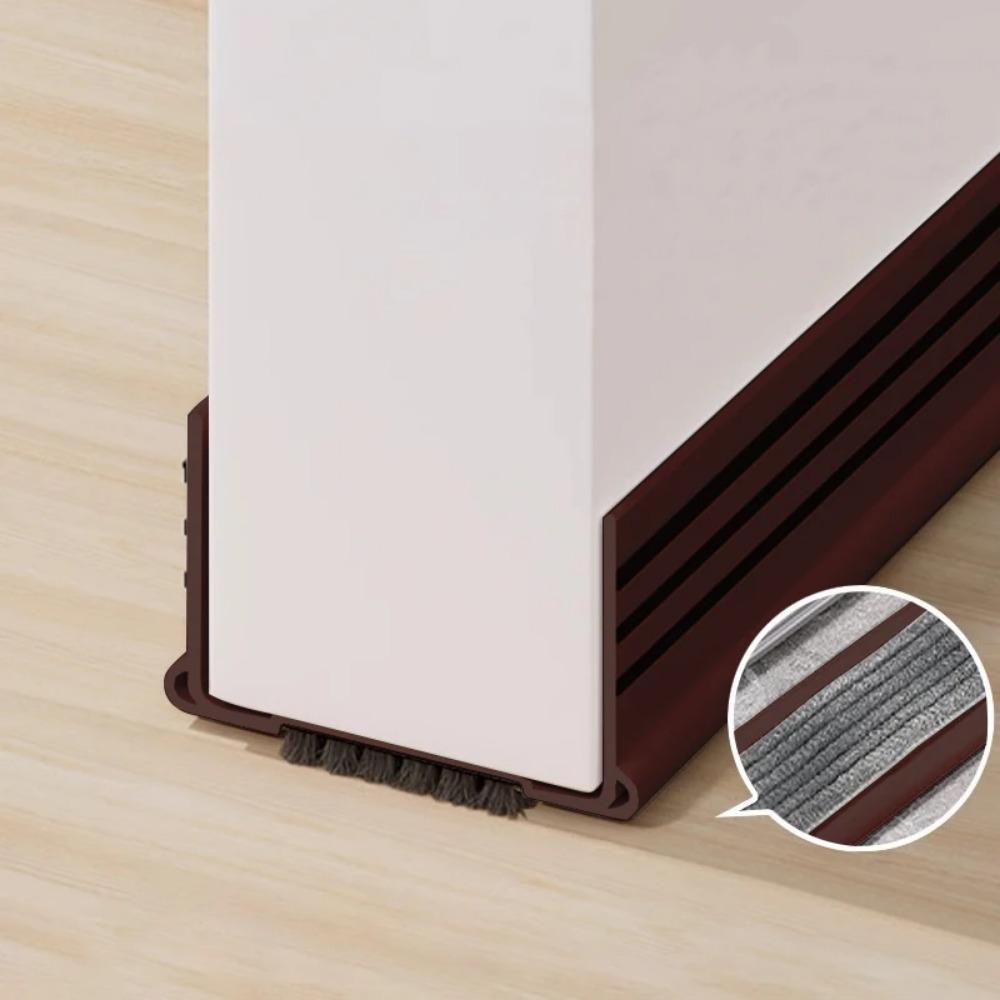 

1pc 93cm New Door Seal Strip Flexible Anti Collision Door Draft Stopper Soundproof Window Weather Stripping Window коричневый