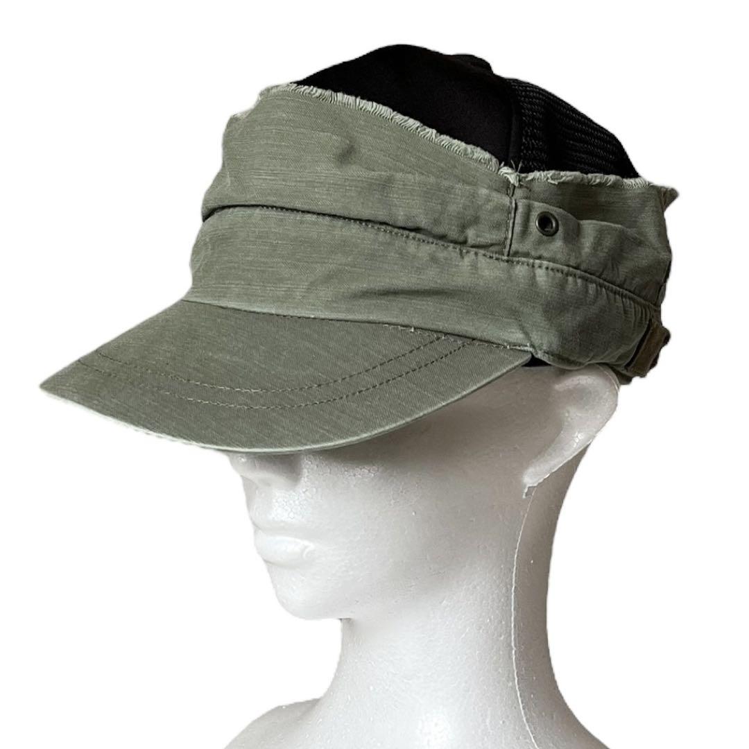 

[USED] 00s Y2K Remake Design Military Mesh Cap Grunge Core
