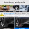 Flexible ABS ID4 Car Mud Flaps Splash Guards Fender for Volkswagen ID.3 2023 2022 VW ID.4 CROZZ ID.6 Front and Rear