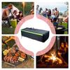 Outdoor Fire Pit Cover Waterproof Windproof Oxford Cloth Rectangle Fire Table Cover For Garden Backyard Farm Pathway Driveway