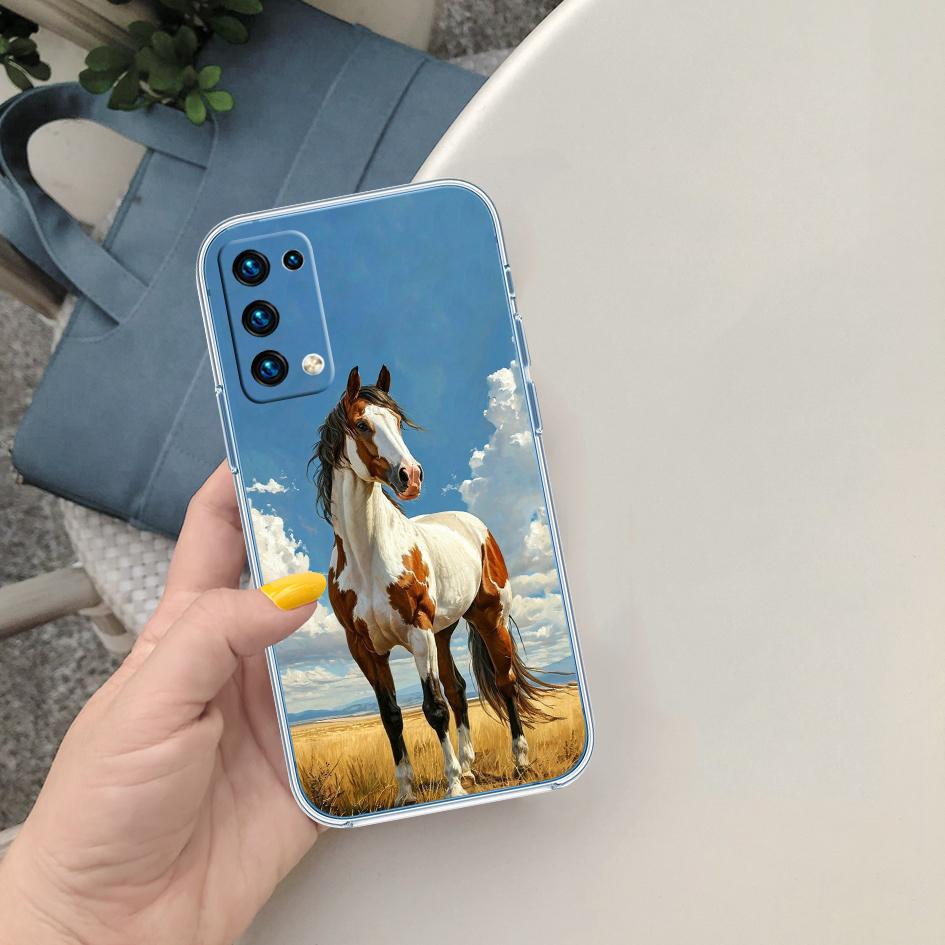 LO43 Fine Horse Phone Case for Motorola Moto E13 E15 E20 E22 E22I E22S E30 E32 E40 E7 E7I G Plus Power Play Stylus G22 G14