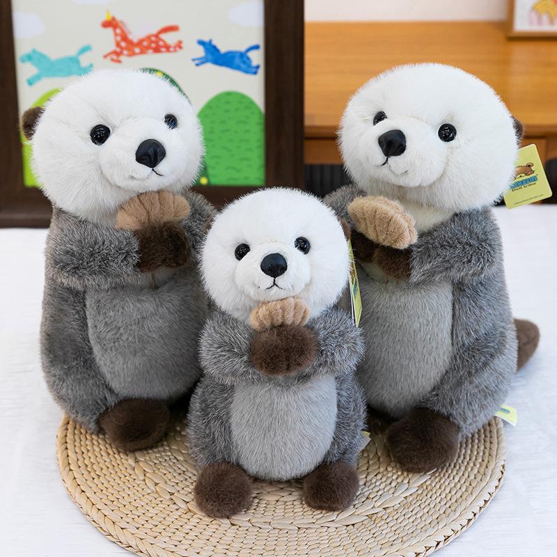 Adorable Sea Otter Plush Toy - Fluffy and Warm Children's Zoo Doll