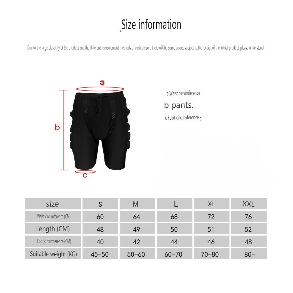 1 Piece Men's Snowboard Compression Shorts, 3D Protective Padded Compression Shorts - Athletic Style for All Seasons.