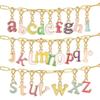 Y2k Trendy Multicolor Letters Charm For Women Spring Clasp Diy Making Pednant Necklace Bracelet Accessories Fashion Zircon