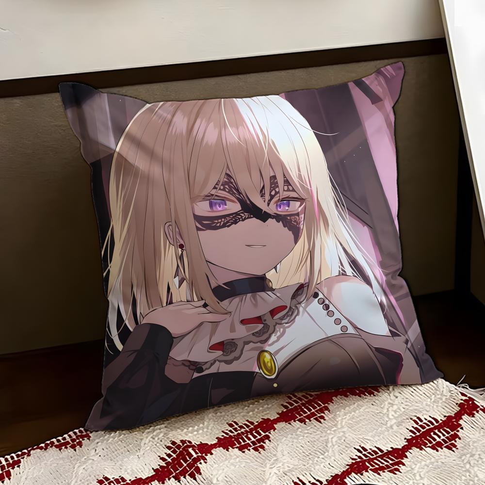 Anime AAve MMujica Cushion Cover Reversible Soft Durable Pillow Cover Home  Car MultiScene Use for Daily Comfort