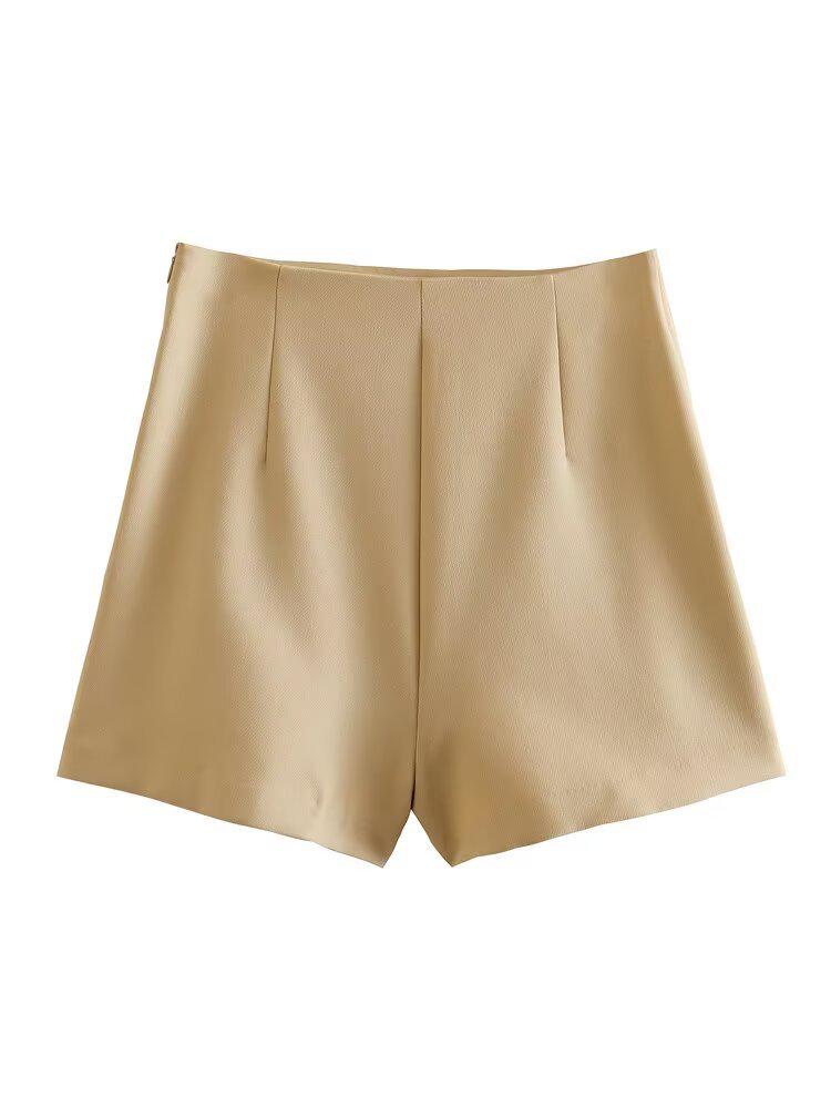 Spring 2025 Women's European-American Style Slit Hem Skirt Pants